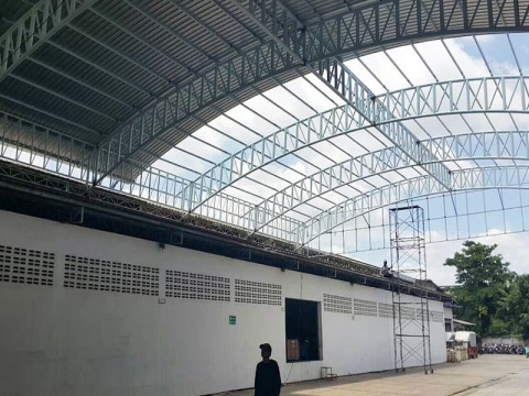 ติดตั้งเมทัลชีทแผ่นดัดโค้ง ติดตั้งเมทัลชีทแผ่นดัดโค้ง