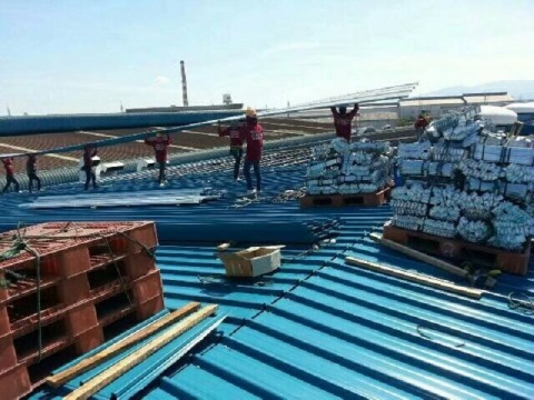 บริการติดตั้งหลังคาเหล็ก